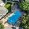 a pool in a courtyard