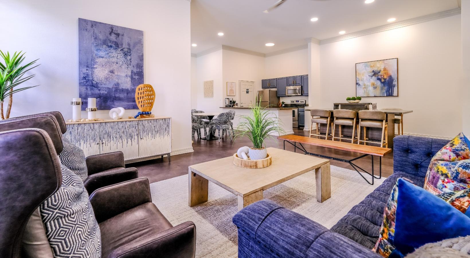 The essence of exceptional living clubhouse with area for lounging