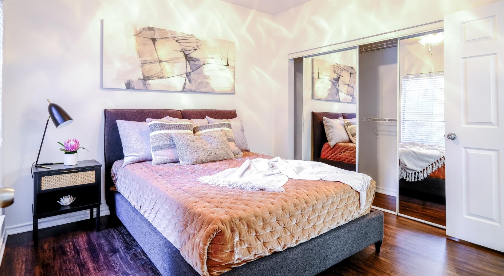 Sleep in style a bedroom with a large bed
