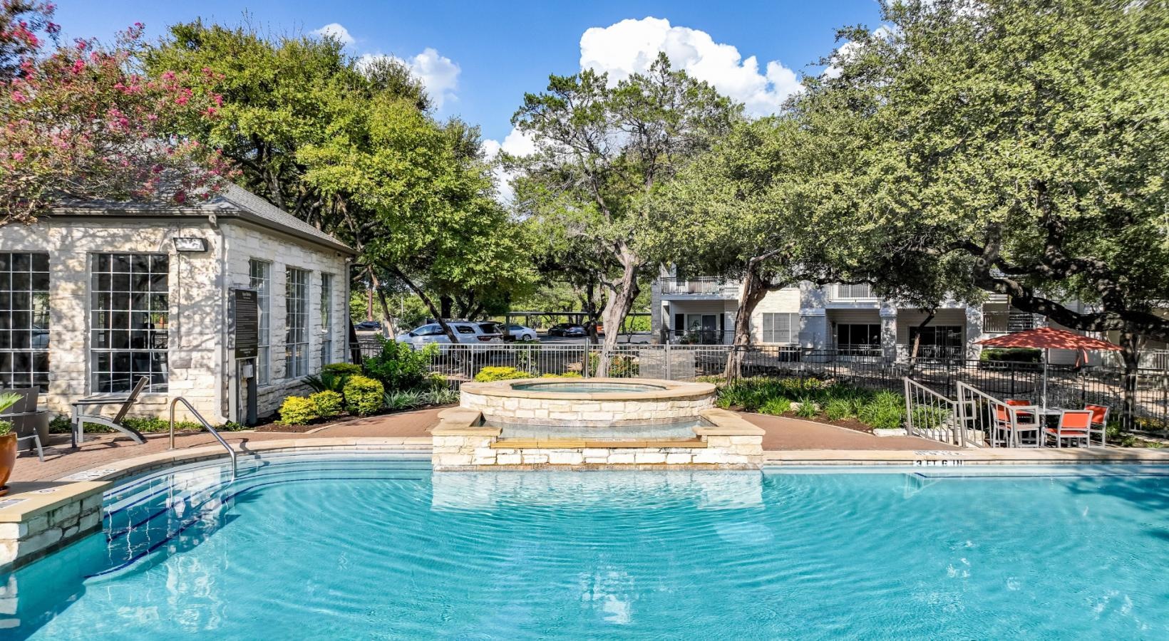 Sparkling swimming pool large, outdoor swimming pool