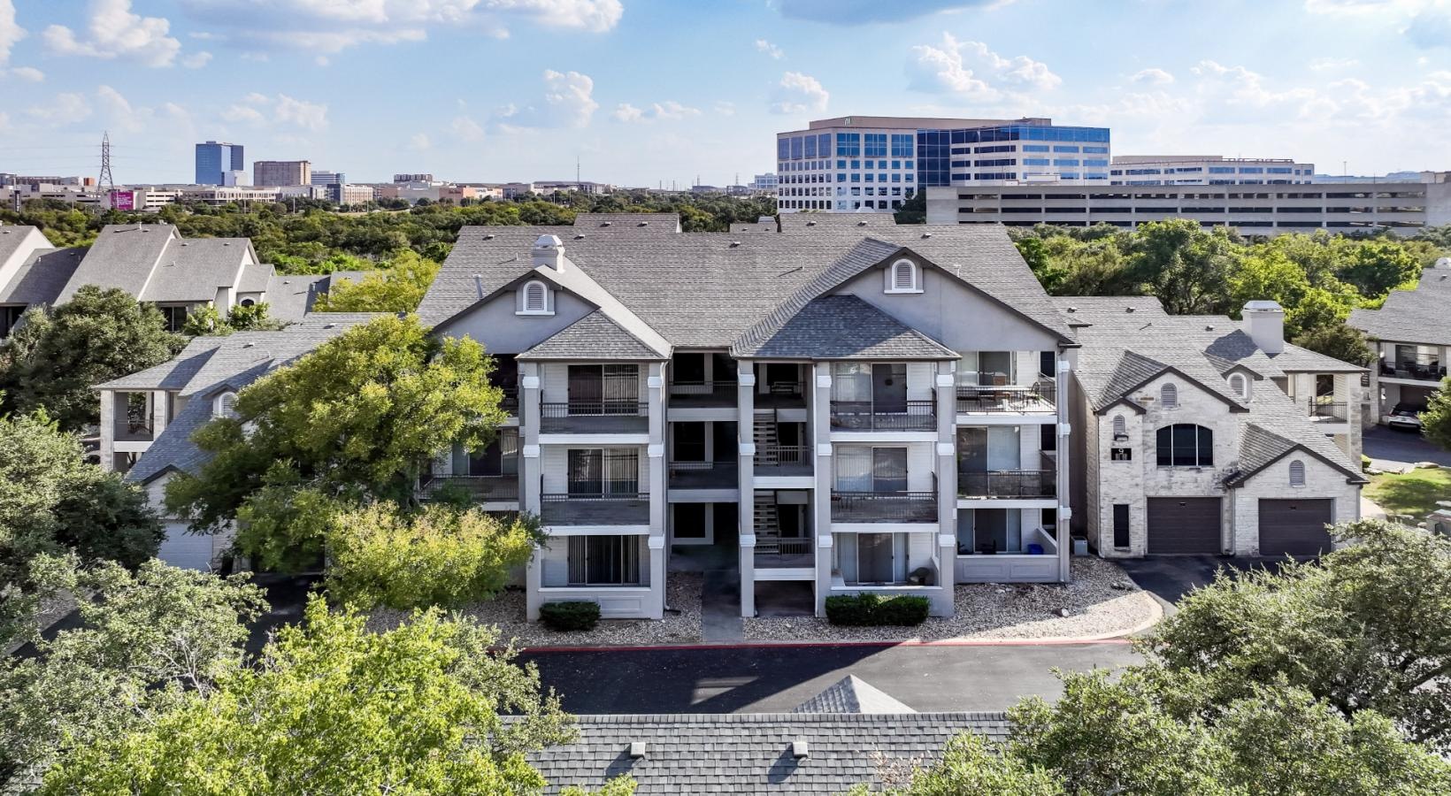 Find your perfect fit at San Marin Apartments exterior shot of San Marin Apartments