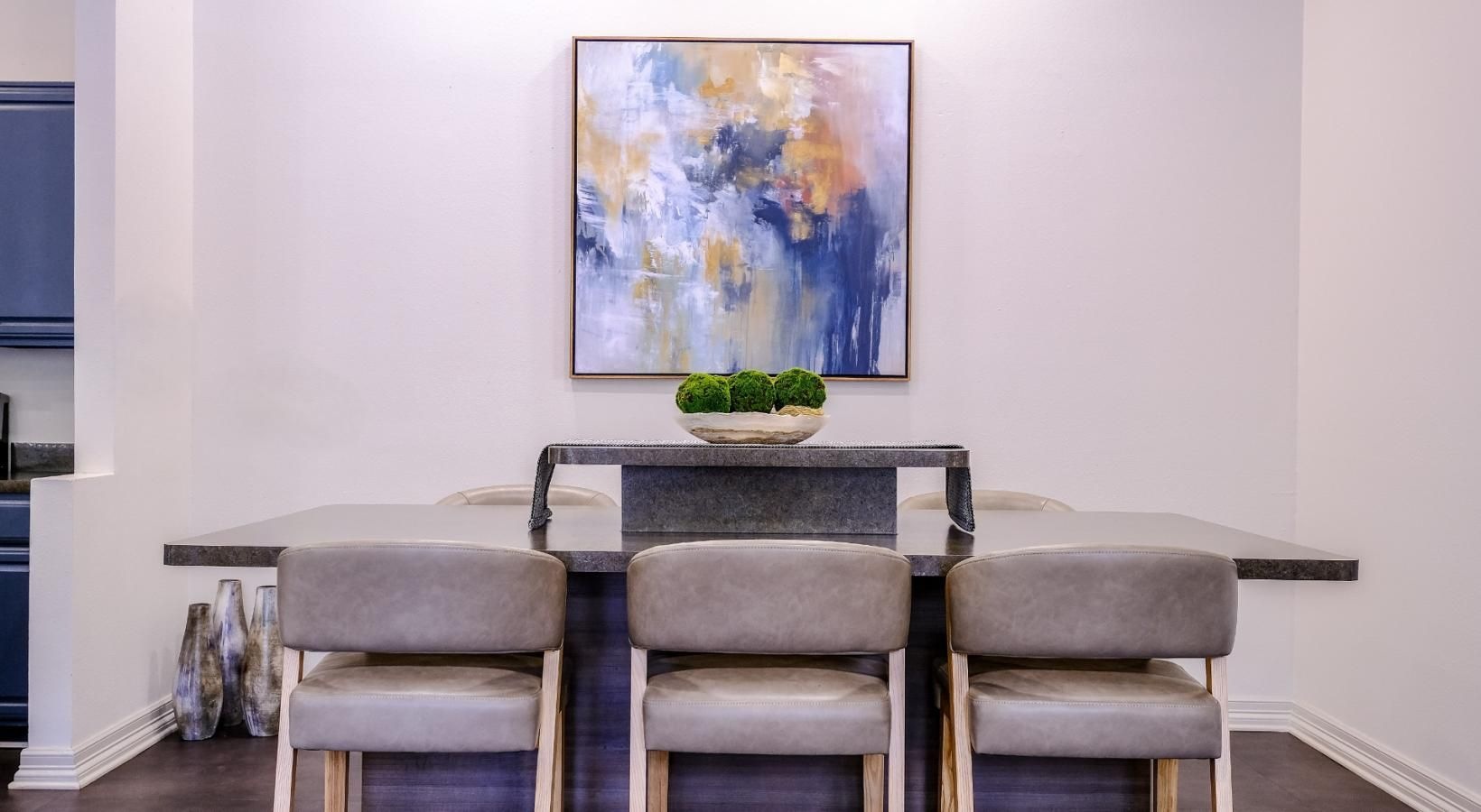 Access to resident-only features dining area in bright clubhouse