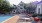 lounge chairs next to pool